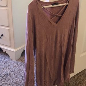 Mauve long sleeve shirt